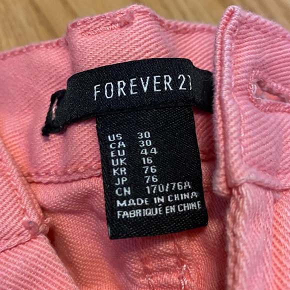 Forever21 Gold Studded Pink Shorts - Picture 6 of 8